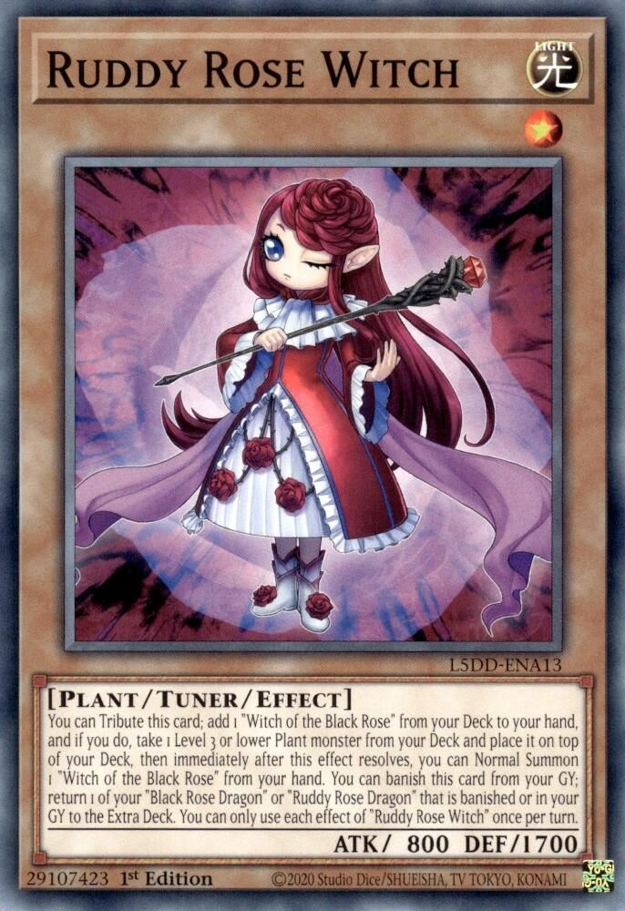 Ruddy Rose Witch (L5DD-ENA13) - Common