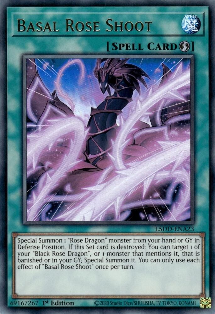 Basal Rose Shoot (Ultra Rare) (L5DD-ENA23) - Ultra Rare