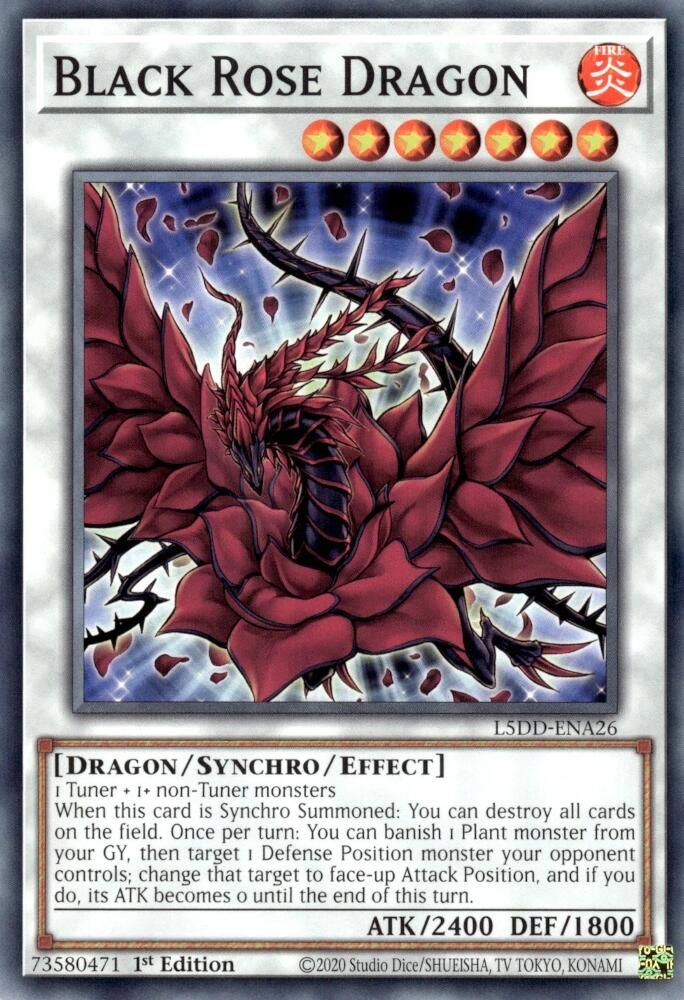 Black Rose Dragon (L5DD-ENA26) - Common