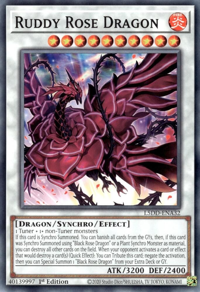Ruddy Rose Dragon (L5DD-ENA32) - Common