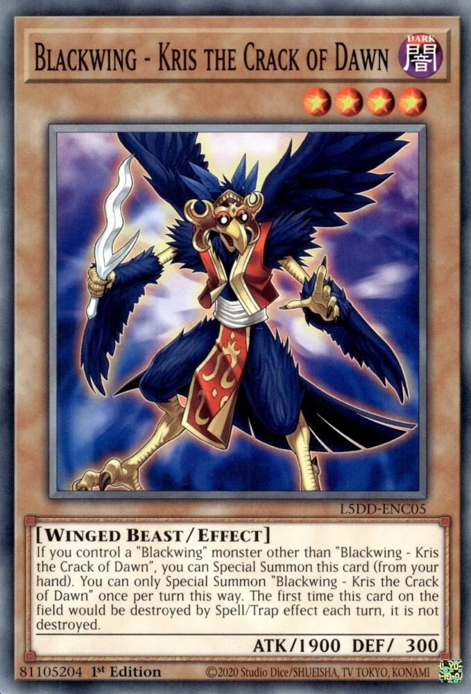 Blackwing - Kris the Crack of Dawn (L5DD-ENC05) - Common