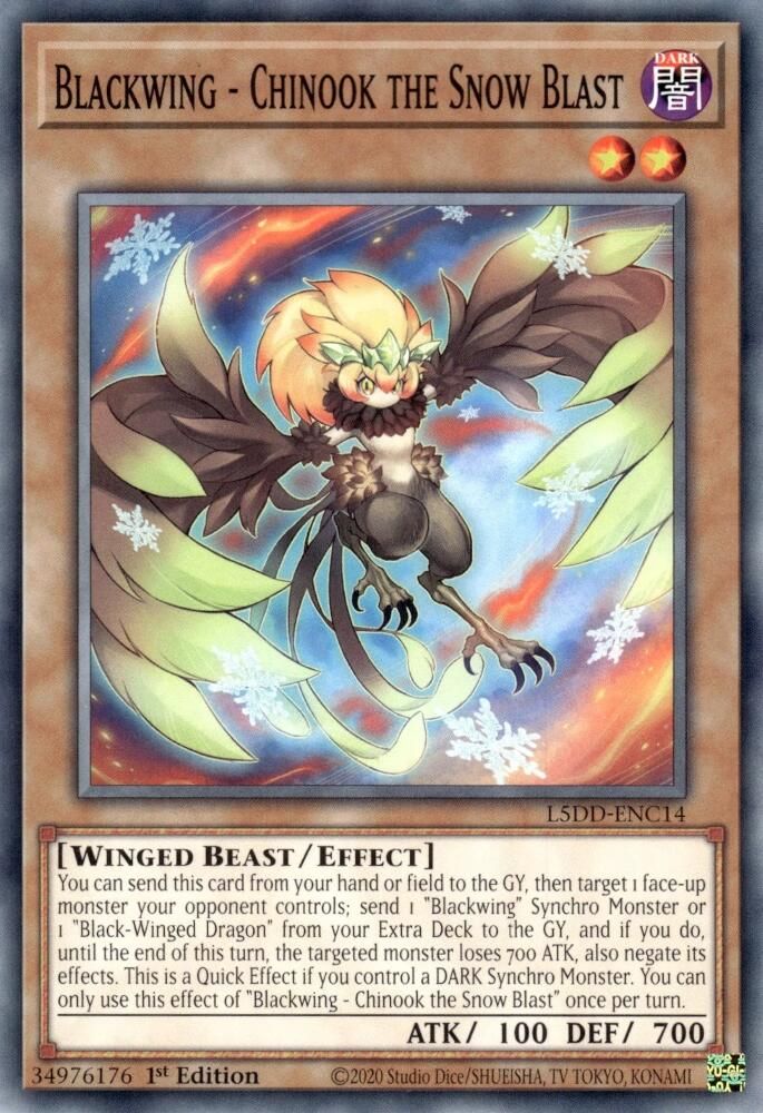 Blackwing - Chinook the Snow Blast (L5DD-ENC14) - Common