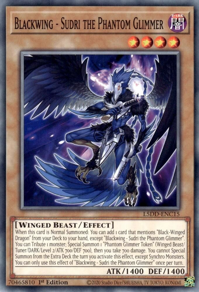 Blackwing - Sudri the Phantom Glimmer (L5DD-ENC15) - Common