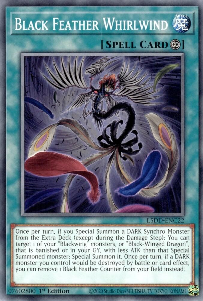 Black Feather Whirlwind (L5DD-ENC22) - Common