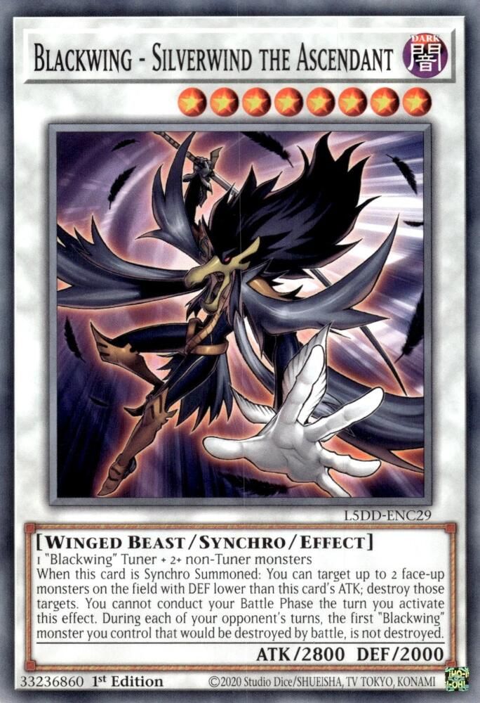 Blackwing - Silverwind the Ascendant (L5DD-ENC29) - Common