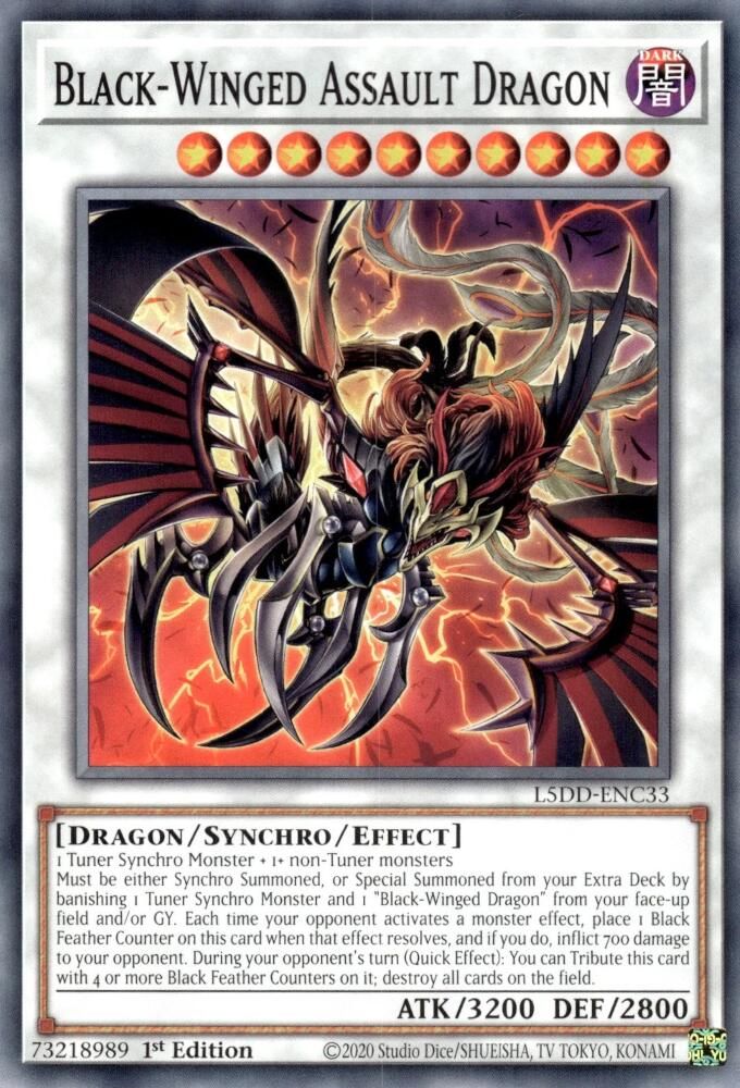 Black-Winged Assault Dragon (L5DD-ENC33) - Common
