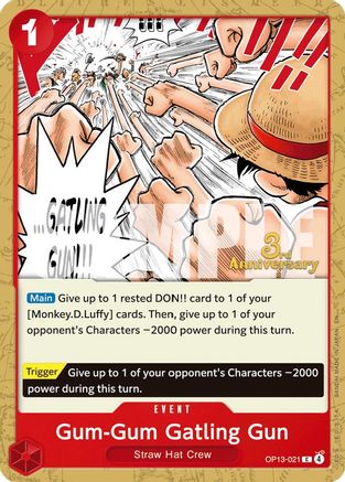 Gum-Gum Gatling Gun (OP13-021) - Common