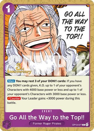 Go All the Way to the Top!! (OP13-077) - Common