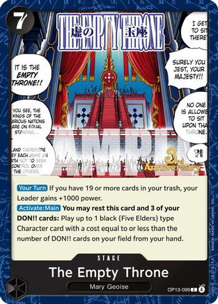The Empty Throne (OP13-099) - Common