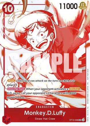 Monkey.D.Luffy - ST10-006 (3rd Anniversary Treasure Campaign Pack) (ST10-006) - Common