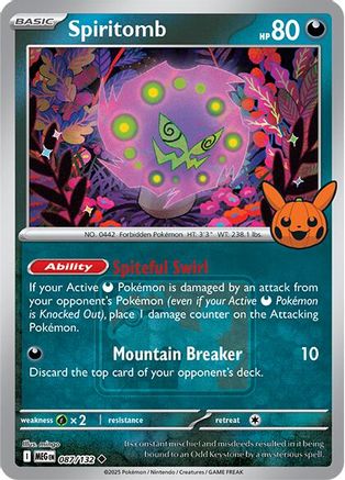 Spiritomb (Pokeween 2025) 087/132  - Reverse Holofoil - Promo