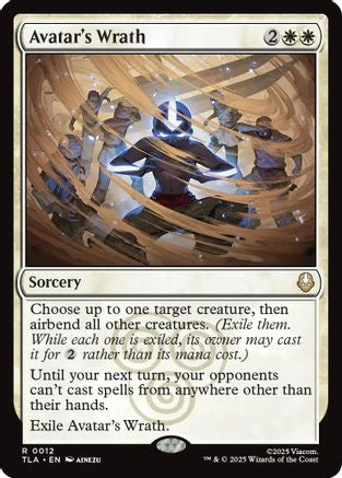 Avatar's Wrath (TLA-012) - Avatar: The Last Airbender Foil