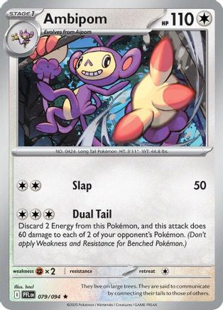 Ambipom 079/094  - Reverse Holofoil - Rare