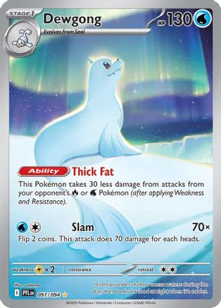 Dewgong 097/094  - Holofoil - Illustration Rare
