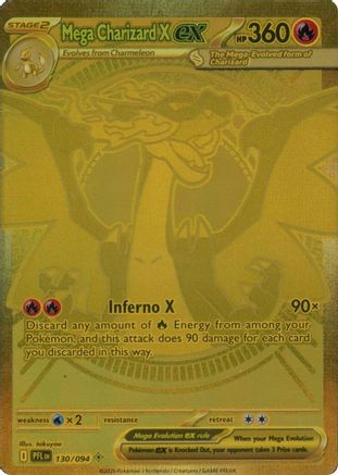 Mega Charizard X ex 130/094  - Holofoil - Mega Hyper Rare