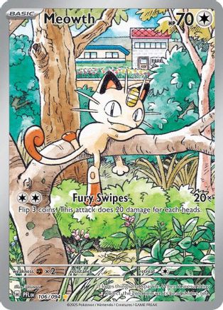 Meowth 106  - Holofoil - Illustration Rare