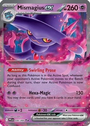 Mismagius ex 036/094  - Holofoil - Double Rare