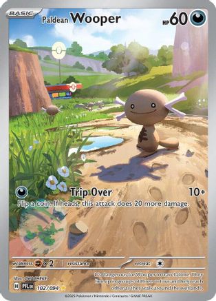 Paldean Wooper 102  - Holofoil - Illustration Rare