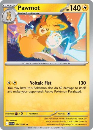 Pawmot 034  - Reverse Holofoil - Rare