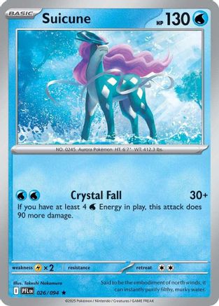 Suicune 026  - Holofoil - Rare