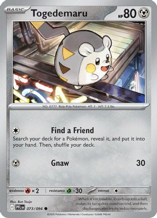 Togedemaru 073/094  - Reverse Holofoil - Common