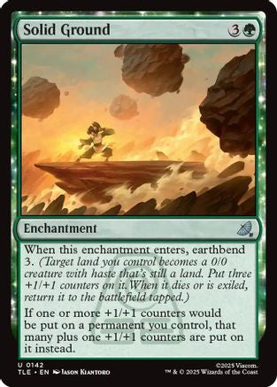 Solid Ground (TLE-142) - Avatar: The Last Airbender: Eternal-Legal Foil