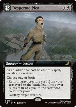 Desperate Plea (Extended Art) (TLE-185) - Avatar: The Last Airbender: Eternal-Legal
