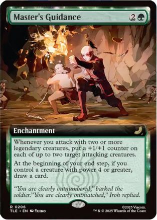 Master's Guidance (Extended Art) (TLE-206) - Avatar: The Last Airbender: Eternal-Legal Foil