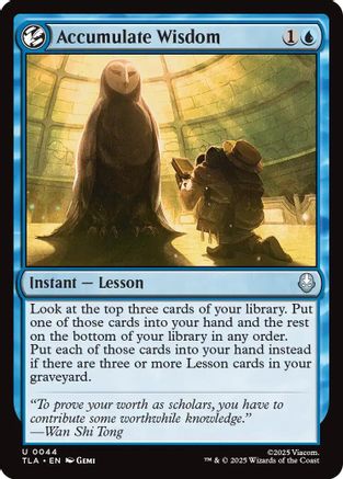 Accumulate Wisdom (TLA-044) - Avatar: The Last Airbender