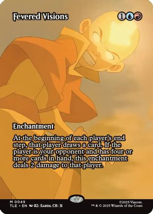Fevered Visions (Borderless) (TLE-049) - Avatar: The Last Airbender: Eternal-Legal Foil