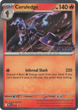 Ceruledge (Prerelease) [Staff] 014  - Holofoil - Promo