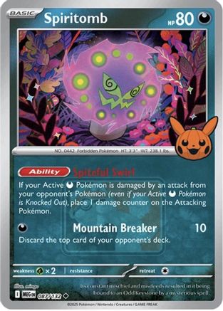 Spiritomb (Trick or Trade Stamped) 087  - Holofoil - Uncommon