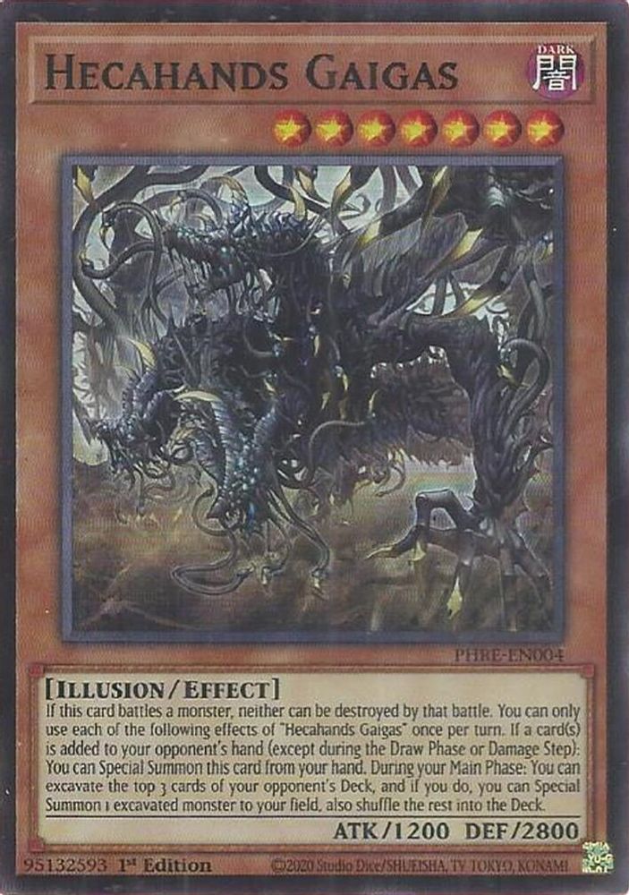 Hecahands Gaigas (Super Rare) (PHRE-EN004) - Super Rare