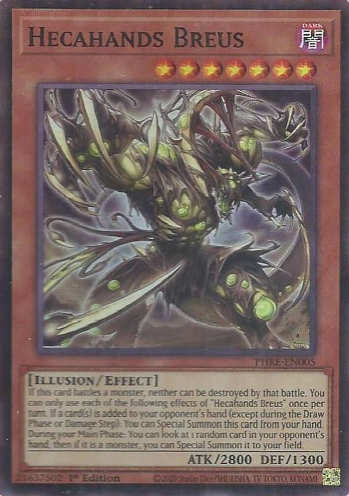 Hecahands Breus (Super Rare) (PHRE-EN005) - Super Rare