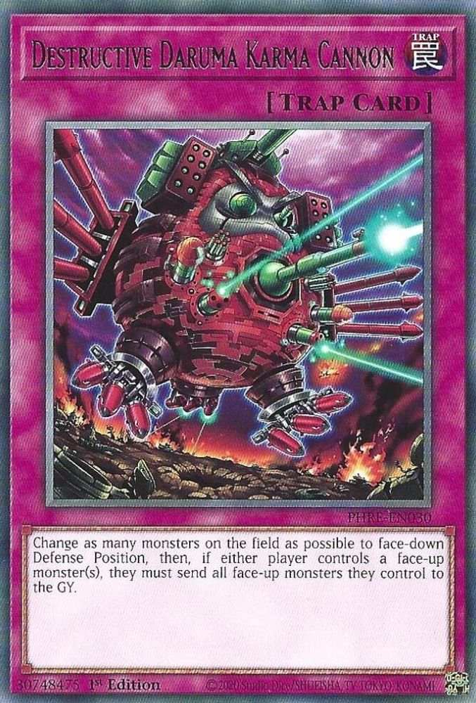 Destructive Daruma Karma Cannon (PHRE-EN030) - Rare