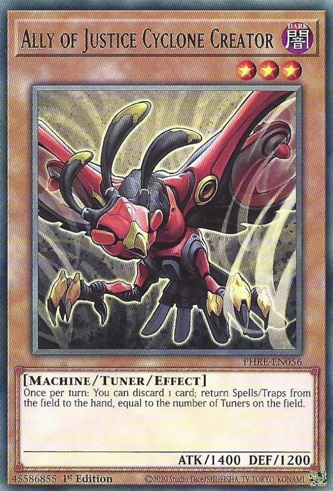 Ally of Justice Cyclone Creator (PHRE-EN056) - Rare