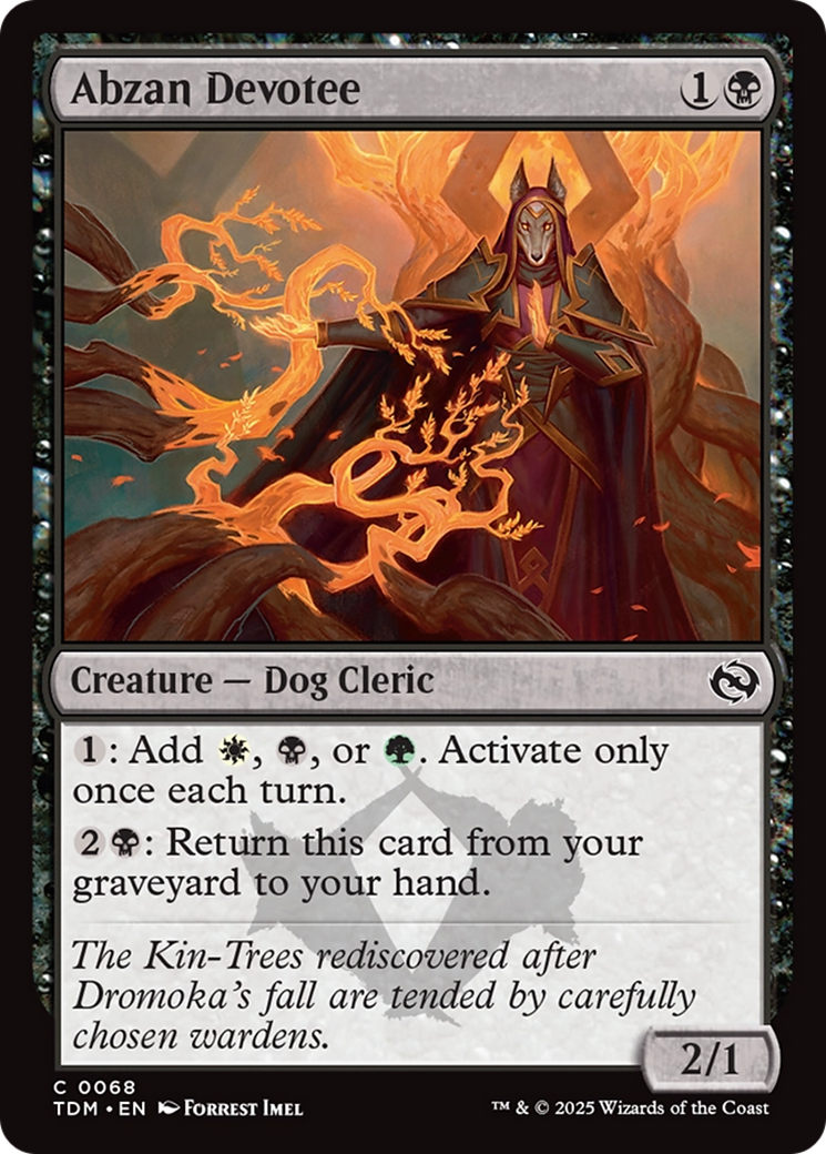 Abzan Devotee (TDM-068) - Tarkir: Dragonstorm Foil