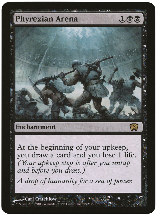 Phyrexian Arena (Oversized) [Huitième édition Box Topper] 