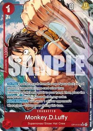 Monkey.D.Luffy - OP14-013 (Alternate Art) (OP14-013) - Super Rare