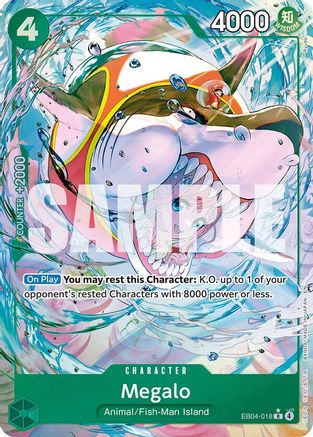Megalo (Alternate Art) (EB04-018) - The Azure Sea's Seven Foil