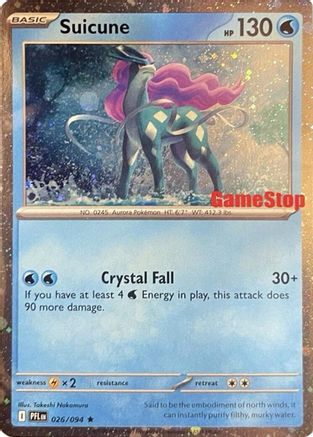 Suicune (Cosmos Holo) (Gamestop Exclusive) 026  - Holofoil - Promo
