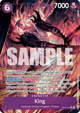 King (Alternate Art) (EB04-031) - Rare