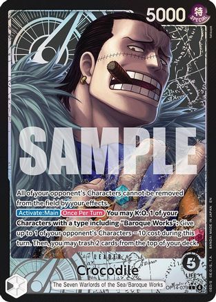 Crocodile - OP14-079 (Alternate Art) (OP14-079) - Leader