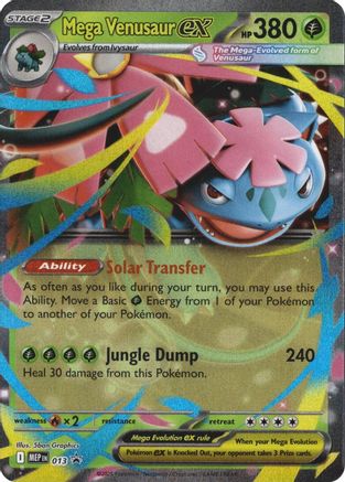 Mega Venusaur ex 013  - Holofoil - Promo