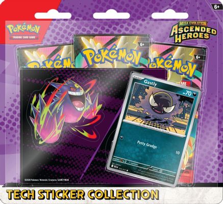 Pokemon - Mega Evolution: Ascended Heroes Tech Sticker Collection - Gastly
