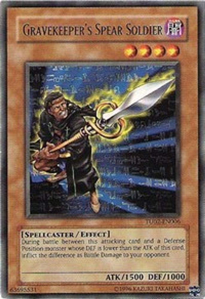 Gravekeeper's Spear Soldier (TU02-EN006) - Rare