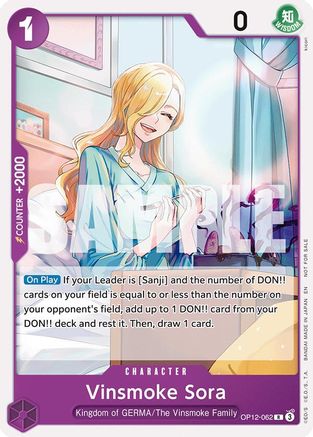 Vinsmoke Sora (Tournament Pack 2026 Vol. 1) (OP12-062) - Rare