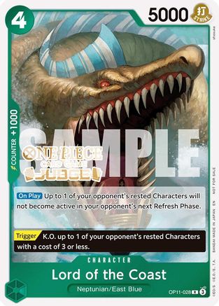 Lord of the Coast (Judge Pack Vol. 7) (OP11-028) - Rare