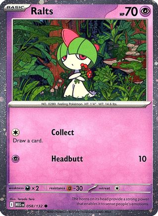 Ralts (Cosmos Holo) 058  - Holofoil - Common