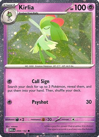 Kirlia (Cosmos Holo) 059  - Holofoil - Common